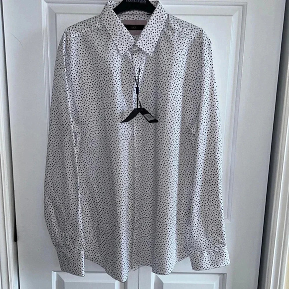 AKA Men shirt,NWT,slim fit, small,Mini floral print ,long sleeve,100 cotton - Picture 6 of 11